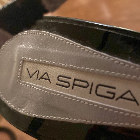 Via Spiga Black Patent Heels, 8.5M, Made in Italy, like new, 3.5” heels, 009 - Picture 4 of 5